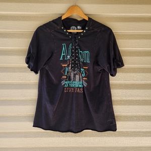 Affliction women's black tee rustic shirt